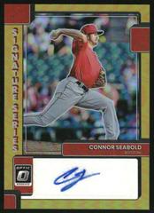 Connor Seabold [Gold] #SIGS-CS Baseball Cards 2022 Panini Donruss Optic Signature Series Prices