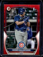 Moises Ballesteros [Red] #BP-11 Baseball Cards 2023 Bowman Paper Prospects Prices