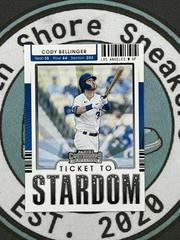 Cody Bellinger #TTS-CB Baseball Cards 2021 Panini Contenders Ticket to Stardom Prices