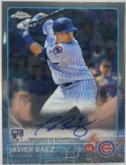 Javier Baez Baseball Cards 2015 Topps Chrome Autograph Rookies Prices