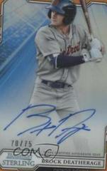 Brock Deatherage [Orange] #BD Baseball Cards 2019 Bowman Sterling Prospect Autographs Prices