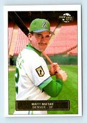 Matt Mieske #192 Baseball Cards 1992 Fleer Excel Prices