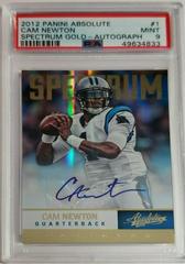 Cam Newton [Spectrum Gold Autograph] #1 Football Cards 2012 Panini Absolute Prices