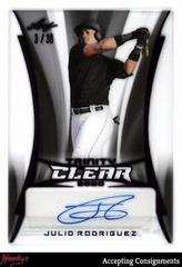 Julio Rodriguez [Pink] #CA-JR1 Baseball Cards 2020 Leaf Trinity Clear Autographs Prices
