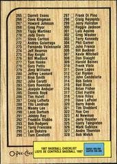 Checklist 265-396 Baseball Cards 1987 O Pee Chee Prices