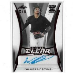 Wilderd Patino [Red] #CA-WP1 Baseball Cards 2020 Leaf Trinity Clear Autographs Prices
