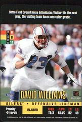 David Williams Football Cards 1995 Panini Donruss Red Zone Prices