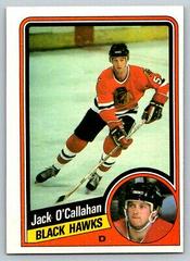Jack O'Callahan #33 Hockey Cards 1984 Topps Prices