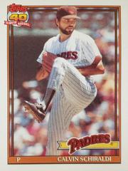 Calvin Schiraldi Baseball Cards 1991 Topps Prices