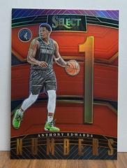 Anthony Edwards [Red] #6 Basketball Cards 2022 Panini Select Numbers Prices
