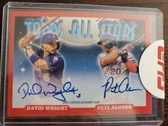 Pete Alonso, David Wright [Red] #93AS-WA Baseball Cards 2022 Topps Archives 1993 All Stars Dual Autographs Prices