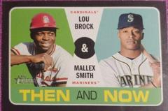 Mallex Smith / Lou Brock Baseball Cards 2020 Topps Heritage Then and Now Prices