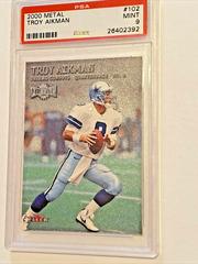 Troy Aikman #102 Football Cards 2000 Fleer Metal Prices