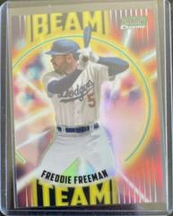 Freddie Freeman [Green] #BT-16 Baseball Cards 2022 Stadium Club Chrome Beam Team Prices