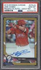 Jose Siri [Gold Refractor] Baseball Cards 2018 Bowman Chrome Prospects Autographs Prices
