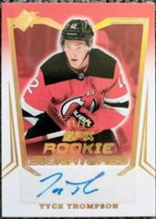 Tyce Thompson [Gold] Hockey Cards 2021 SPx Rookie Signatures Prices