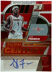 Steve Francis [Red] #TCS-SVF Basketball Cards 2022 Panini Donruss Elite Turn of the Century Signatures Prices