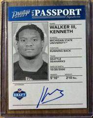 Kenneth Walker III #NPS-KW Football Cards 2022 Panini Prestige NFL Passport Signatures Prices