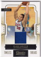 Blake Griffin [Timeless Threads Prime] #161 Basketball Cards 2009 Panini Classics Prices