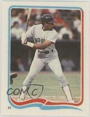 Jim Rice #23 Baseball Cards 1985 Fleer Star Stickers Prices