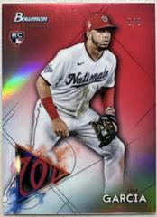 Luis Garcia [Red Refractor] #BSR-95 Baseball Cards 2021 Bowman Sterling Prices