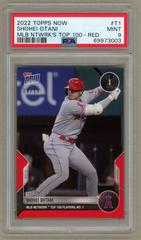 Shohei Ohtani [Red] #T-1 Baseball Cards 2022 Topps Now MLB Network's Top 100 Prices