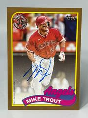 Mike Trout [Gold] #89BA-MT Baseball Cards 2024 Topps 1989 Autograph Prices