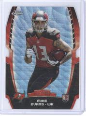 Mike Evans [Blue Wave Refractor] #ME Football Cards 2014 Topps Chrome Rookie Die-Cut Prices