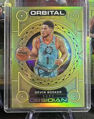 Devin Booker [Yellow Flood] #13 Basketball Cards 2022 Panini Obsidian Orbital Prices