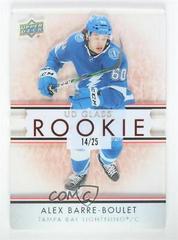 Alex Barre Boulet [Red] Hockey Cards 2021 Upper Deck Ovation UD Glass Rookies Prices