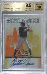 Austin Aune [Orange Autograph] #VAAA2 Baseball Cards 2012 Leaf Valiant Prices
