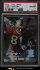 Terrell Owens [3 Star] #17 Football Cards 1999 Topps Stars Starcards Prices