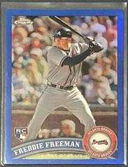 Freddie Freeman [Blue Refractor] #173 Baseball Cards 2011 Topps Chrome Prices