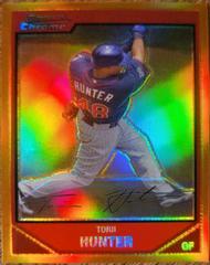 Torii Hunter [Orange Refractor] #179 Baseball Cards 2007 Bowman Chrome Prices