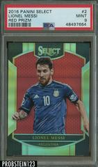 Lionel Messi [Red Prizm] Soccer Cards 2016 Panini Select Prices