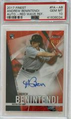 Andrew Benintendi [Red Wave Refractor] #FA-AB Baseball Cards 2017 Topps Finest Autographs Prices