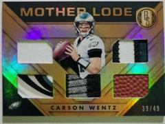 Carson Wentz [Prime] Football Cards 2018 Panini Gold Standard Mother Lode Prices