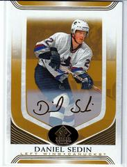 Daniel Sedin [Gold] Hockey Cards 2020 SP Signature Edition Legends Prices