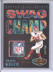 Travis Kelce [Platinum] #SC-TK Football Cards 2023 Panini Plates and Patches Swag Champ Prices