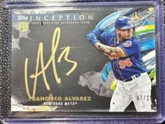Francisco Alvarez [Gold Ink] Baseball Cards 2023 Topps Inception Silver Signings Prices