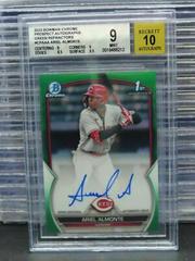 Ariel Almonte [Green] Baseball Cards 2023 Bowman Chrome Prospect Autographs Prices