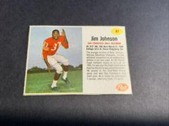 Jim Johnson [Hand Cut] Football Cards 1962 Post Cereal Prices
