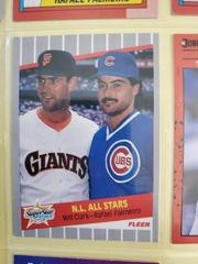 N. L. All Stars [W. Clark, R. Palmeiro] #631 Baseball Cards 1989 Fleer Prices
