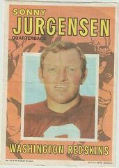 Sonny Jurgensen #17 Football Cards 1971 Topps Pin Ups Prices