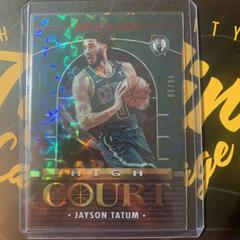 Jayson Tatum [Hyper Red] #3 Basketball Cards 2021 Panini Hoops High Court Prices