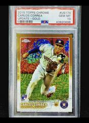 Carlos Correa [Gold] #US174 Baseball Cards 2015 Topps Chrome Update Prices