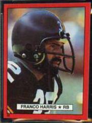 Franco Harris #22 Football Cards 1981 Topps Red Border Stickers Prices