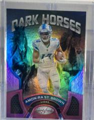 Amon Ra St. Brown [Pink] Football Cards 2022 Panini Certified Dark Horses Prices