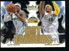 Allen Iverson, Carmelo Anthony Basketball Cards 2008 Fleer Hot Prospects Hot Tandems Prices