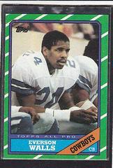 Everson Walls Football Cards 1986 Topps Prices